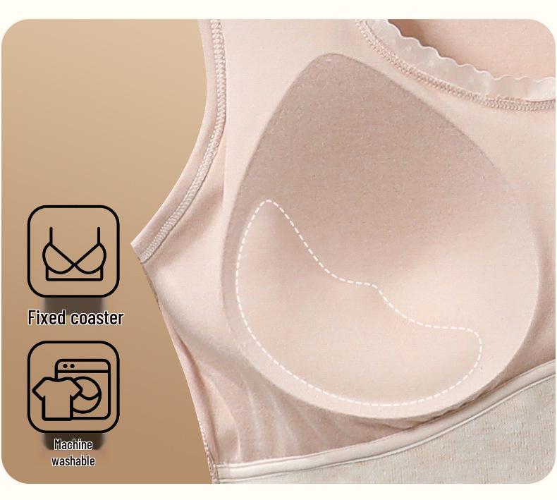 Women's Seamless Extra Thick Lambswool Fleece Vest - Warm Sleeveless Base Layer for Autumn and Winter