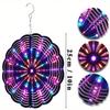 10 Inch Hanging Wind Chime with 360 Degree Hook Spinning Art Decor for Garden Courtyard Spring Summer Outdoor Decoration Classic Gift Idea