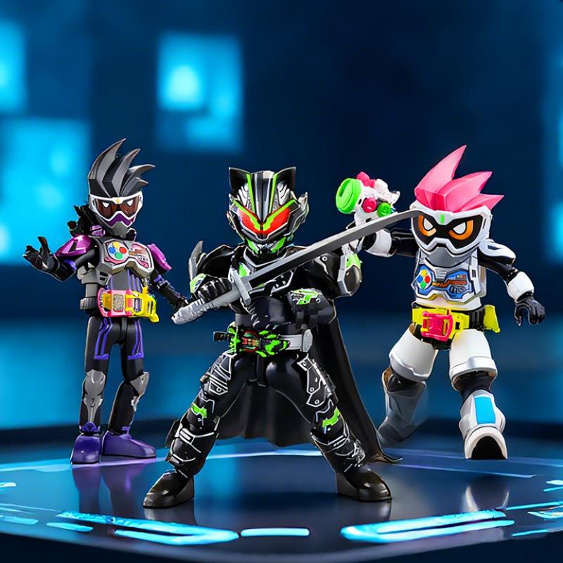 1/9Pcs BLOKEES Blind Box Episode 3 Survival Game Kamen Rider Ex-Aid Tycoon Saber Genm Glare Movable Model Assembled Toys