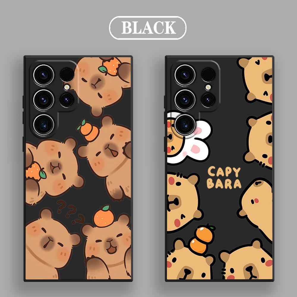 Capybara Cartoon Animal Phone Case For Samsung Galaxy S26 Ultra Cases S25 FE S24 S23 S21 Ultra S20 S24 FE S22 S26 Plus 5G Cover