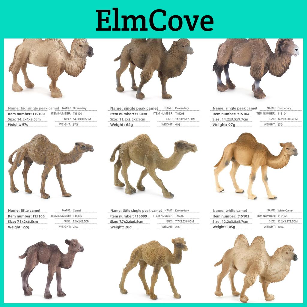 Wildlife Pvc Model Collection With Realistic Desert Camels For Classroom Decor