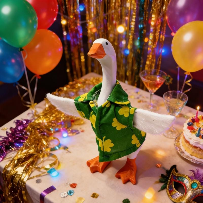 User Friendly Polyester Mini Geese Holiday Ornament for Festival Decoration Long Time Easy Party Fun Family Bondings