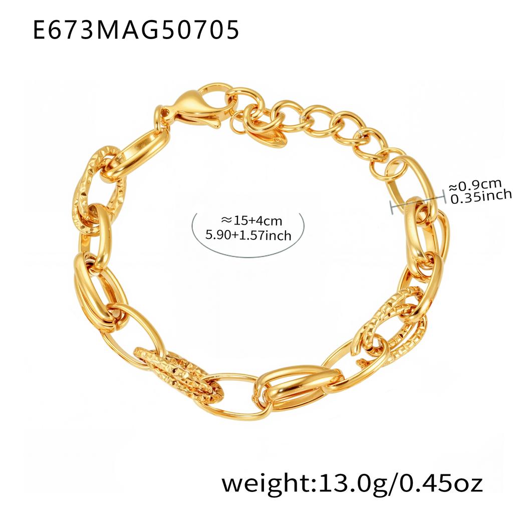 Heart Bear Charms Bracelet In Stainless Steel 18k Gold Plated Waterproof Non Tarnish Chain Bracelets With Pendants For Women