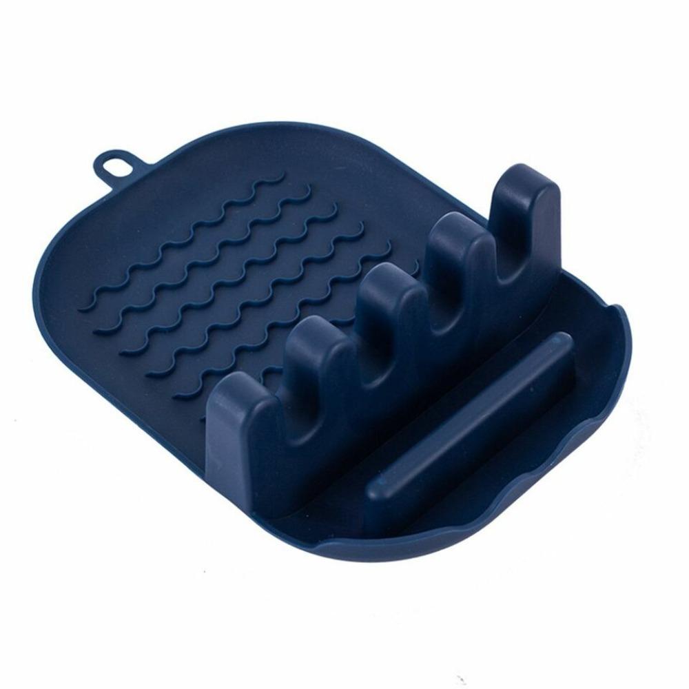 

Plastic Spatula Holder Household Cutting Board Holder New Spoons Storage Rack Темно-синій