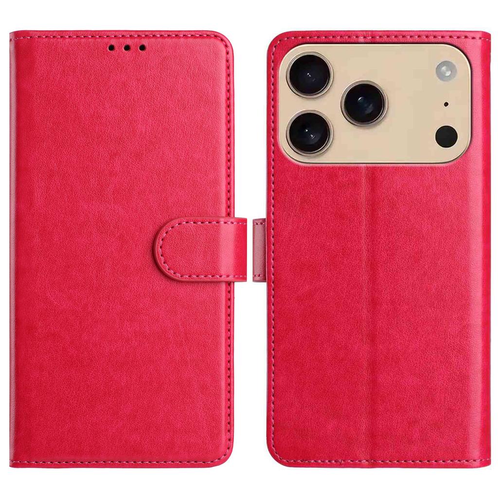 For iPhone 17 Pro Max Wallet Phone Case Stand PU Leather Folio Flip Cover with 8 Card Slot