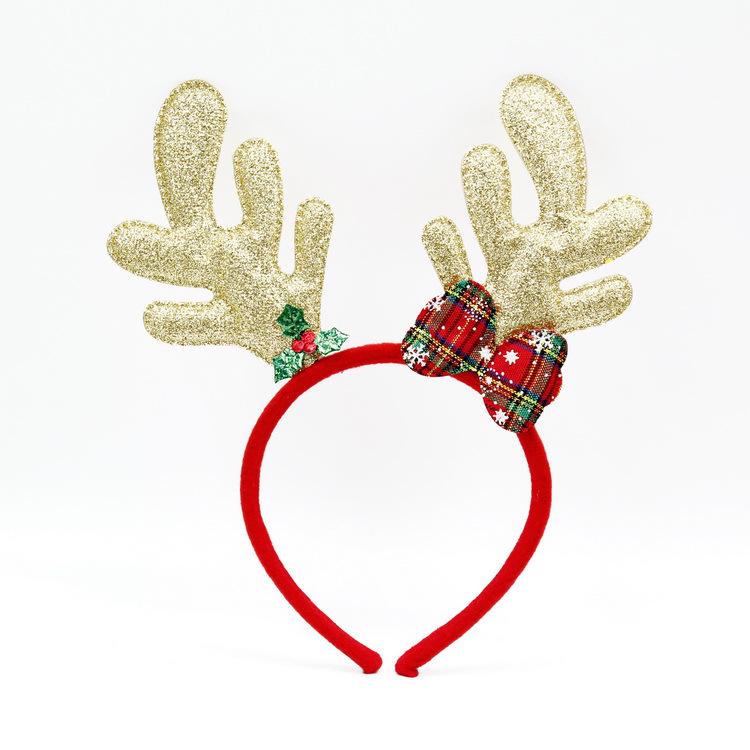 Christmas Party Headband: Antler & Snowman Design for Adults and Kids