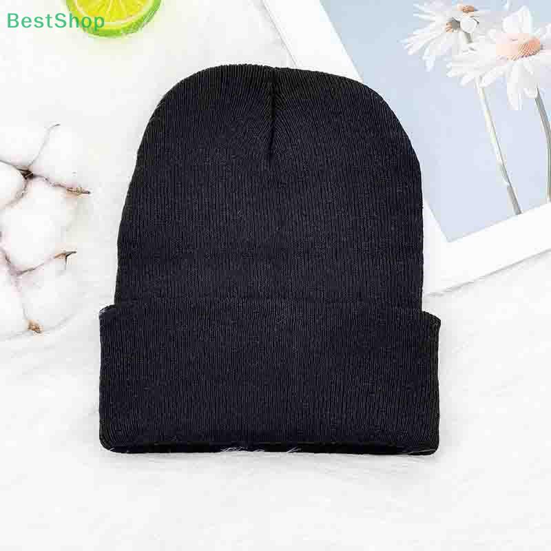 Solid Color Knitted Women's Autumn And Winter Vintage Beanie Hat Outdoor Windproof And Cold-Resistant Warm Pullover Cap
