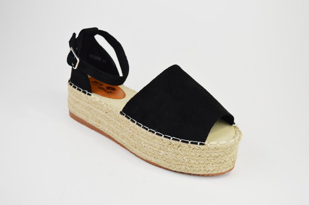 Sandals Yes Mile 2202 38 Black Velor