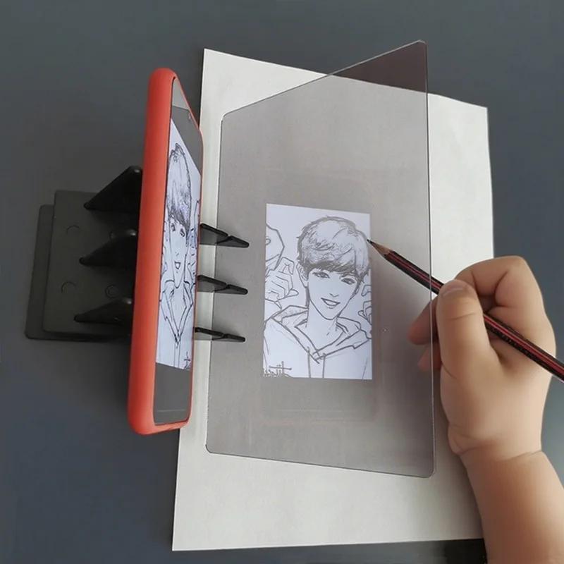 Children Projection Drawing Copy Board Projector Painting Tracing Board Sketch Specular Reflection Dimming Bracket Montessori Style Playthings