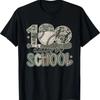 100 Days of School Baseball Camo Funny 100th Day T Shirt Casual Breathable Top For Everyday We