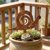 Schnecken-Ornamente Gartenstecker-Silhouetten Erdspieß Wetterbeständiges Eisen Retro Verwitterte Textur Figuren für Hof und Terrasse