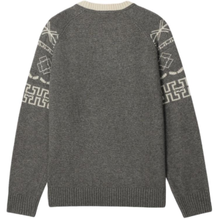 Levis Winter Warm Series Casual Comfortable Letter Print Knitted Crew Neck Long Sleeve Sweater Men sweater 004ZJ-0000