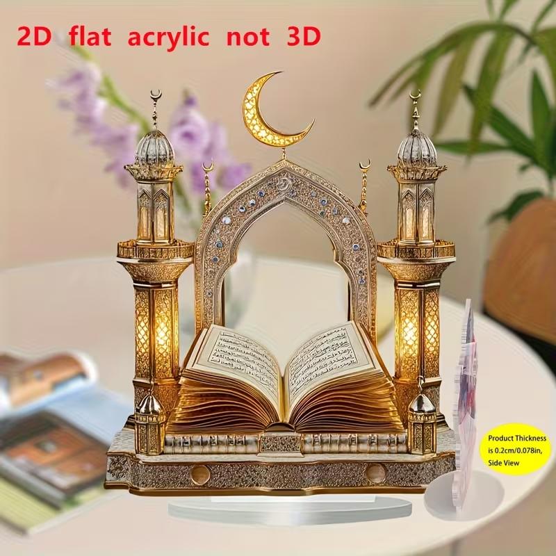 Quran Ornaments Are Desktop Decorations for Eid Al Fitr, Suitable for Home and Kitchen Decoration As Pre Eid Gifts