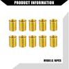 Outer/Universal Spark Plug Thread Repair Tools with M10x1.0 Inner Thread Inserts and M12x1.0 Tap/Durable/Metal / 1 Set Gold Tone