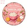 Vintage Christmas D Relief Art High Definition Metal Wall Art Set of  Retro Round Iron Sheet Decor Includes Santa Truck Sno