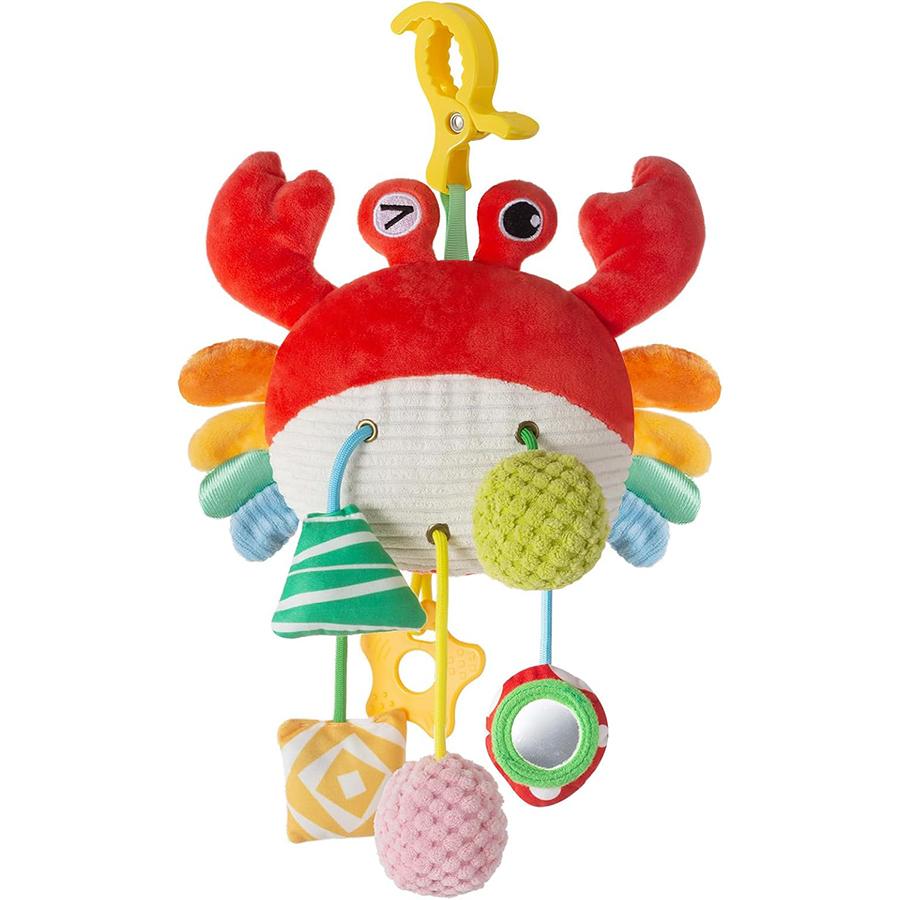 Baby Car Seat Toy, Baby Toys 0-6 Months Newborn Toys,Infant Sensory Toy with Rattles & Mirror,Stroller Toys Hanging Toys