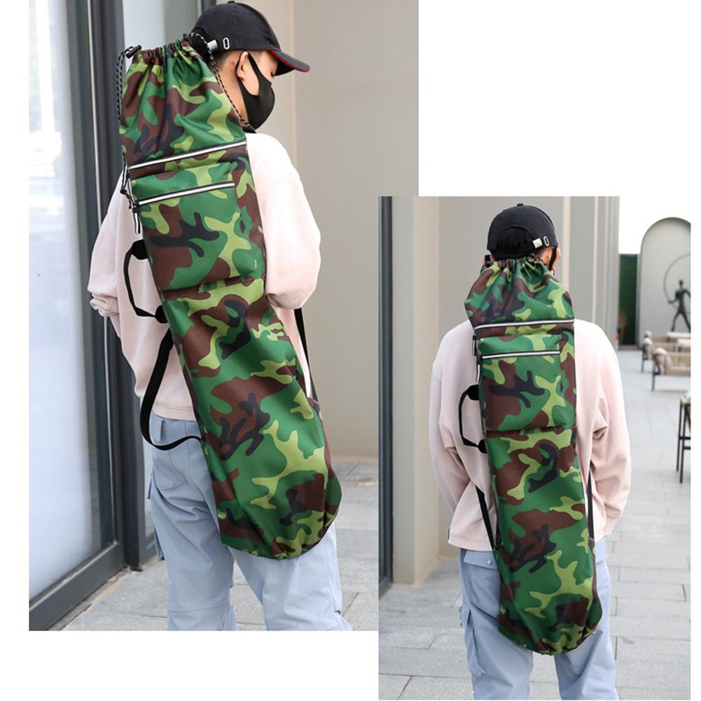 Skateboard Backpack Oxford Cloth Diving Equipment Storage Bag Multifunction Drawstring Closure Skate Accessories