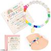 Creative Letter Bead Bracelet With/without Pendant Detail, Acrylic Design Wristlet For Teens Daily Accessories