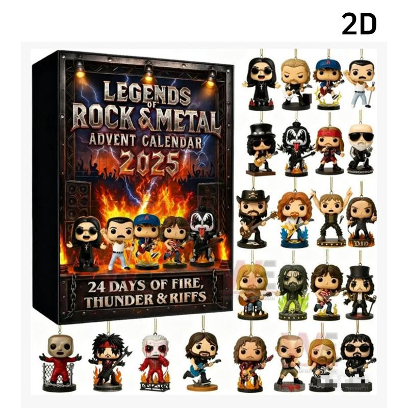 

2D 24 Days Legends Of Rock Metal Advent Calendar Christmas Decorations Advent Calendar New Year s Eve Decorations Nativity Xmas M