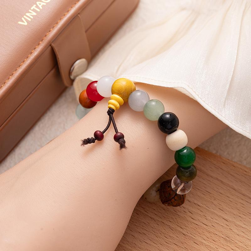 Eighteen-Seed Rosary Plate Playing With Colorful Bracelets, Bodhi Seeds, Buddha Beads, Bracelets, Retro Lucky Jewelry, Couple Bracelets