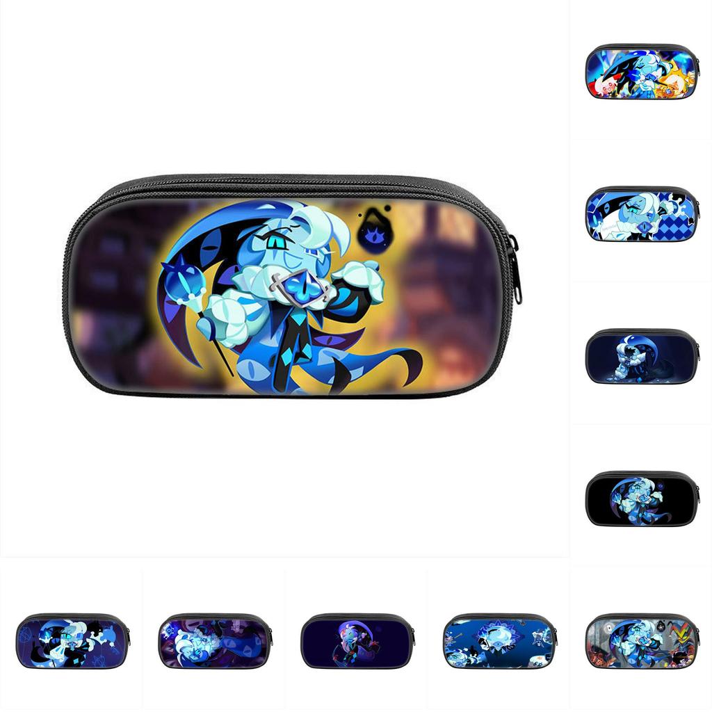 Shadow Milk Cookie Pen Case For Students Nylon Storage Organizer With Durable Material