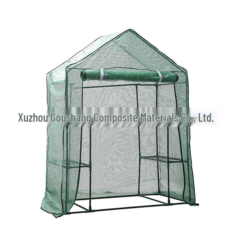 Complete Greenhouse Cover Set: Green Mesh & Transparent PVC Covers for Garden Accessories