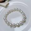 Zhuji Freshwater Irregular Pearl Bracelet, Baroque Style, for Women, a Gift for Mom, Elegant and Simple Design, with Elastic Cord