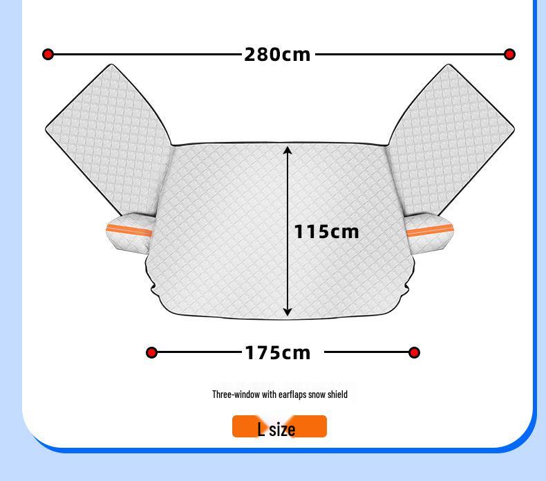 Thickened Magnetic Car Windshield Snow Cover & Frost Protection Sunshade
