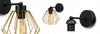 ELEGANT RETRO WALL LAMP WIRE GOLD LOFT