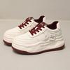 Winter sports shoes women's shoes autumn women's inner height increase thick sole shallow mouth white shoes women's velvet casual shoes