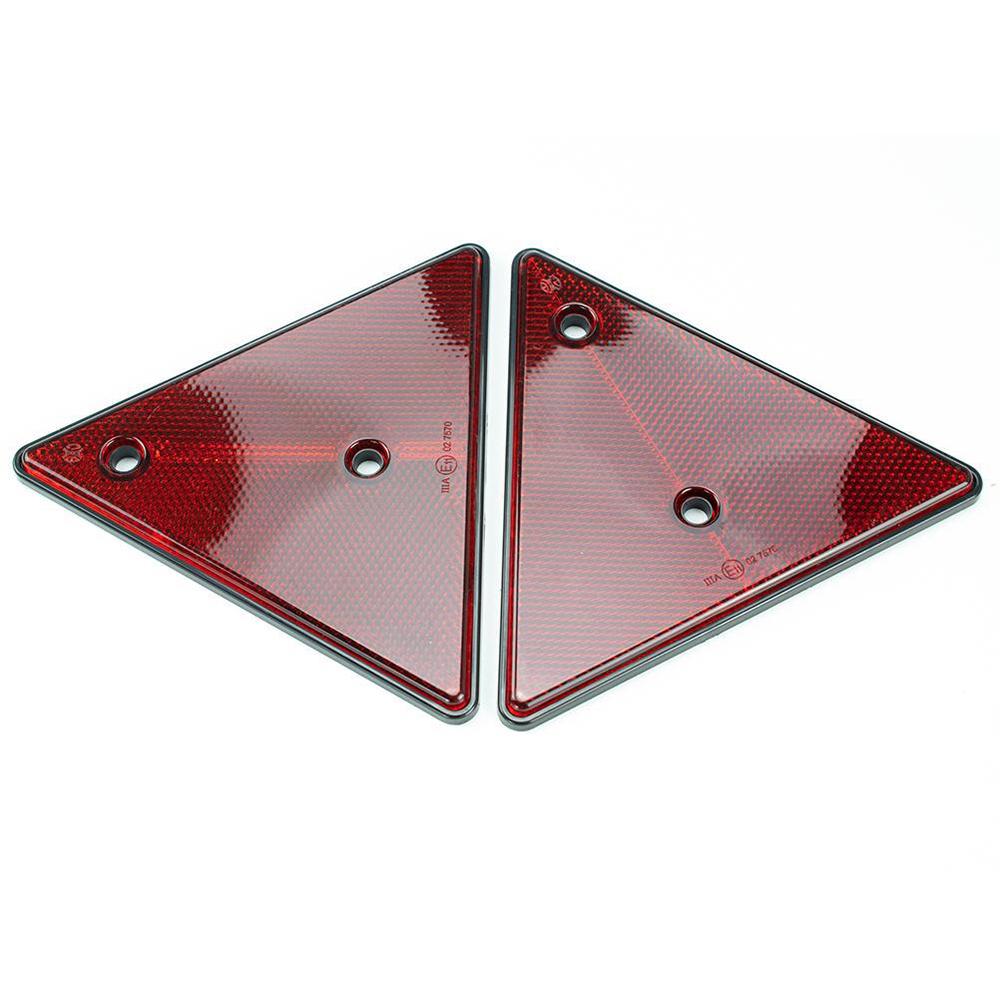 

1Pc Red Rear Reflector Triangle Reflective Door Post Night Safety Reflective Sign Parking Warning Sign Automotive Parts 2Pcs