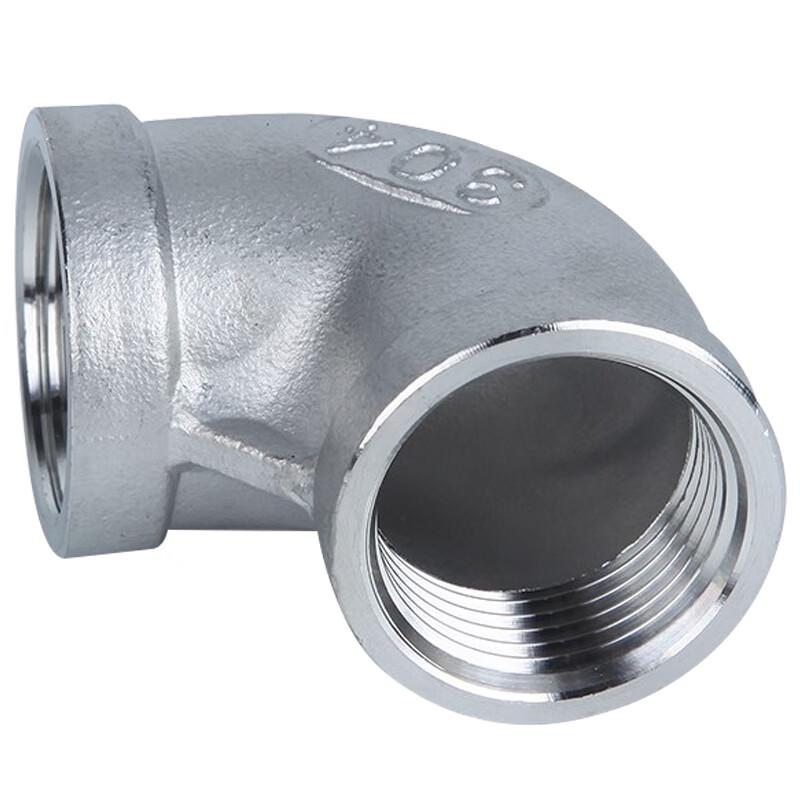 304 Stainless Steel 90-Degree Threaded Pipe Elbow