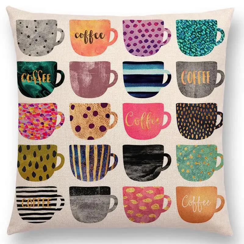 New Abstract Colourful Geometric Pattern Sweet Watercolor Dream Square Round Triangles Gorgeous Cushion Cover Throw Pillow Case