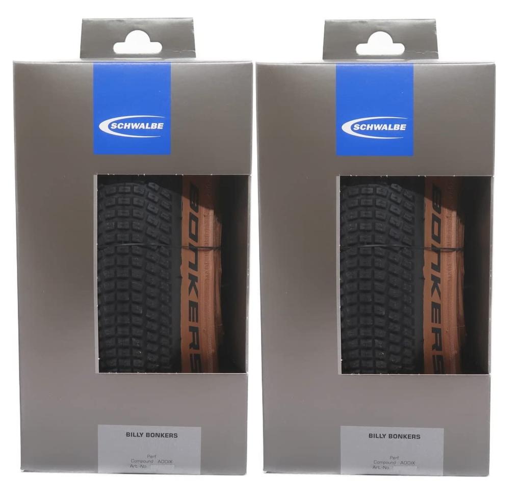 Set of 2 SCHWALBE BILLY BONKERS ADDIX Folding 26x2.10(54-559) (Bronze Sidewall) [Item]