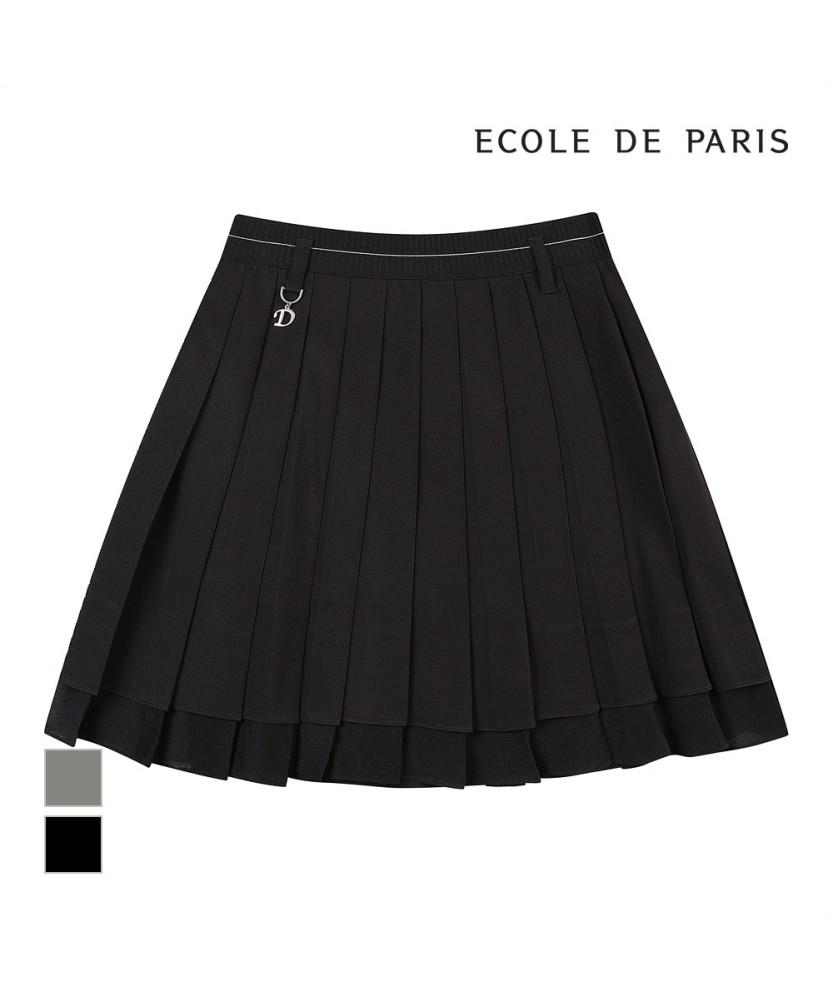 ECOLEDEPARIS Pleated Check Mini Skirt_Rb33Wsam09Z