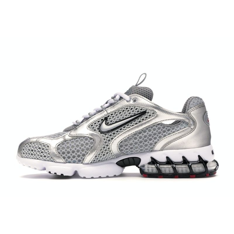 Nike Zoom Spiridon Caged 2 Metalická stříbrná Pánské tenisky Světle kouřově šedá CJ1288-001