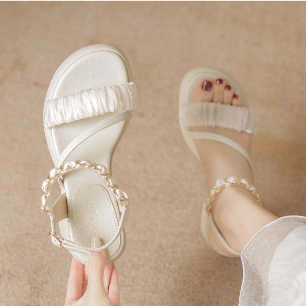 Fashion High Heeled Shoes Women's Summer New Thick Soled Waterproof Platform Coarse Heel Sandals Women French Versatile Womens Sandal