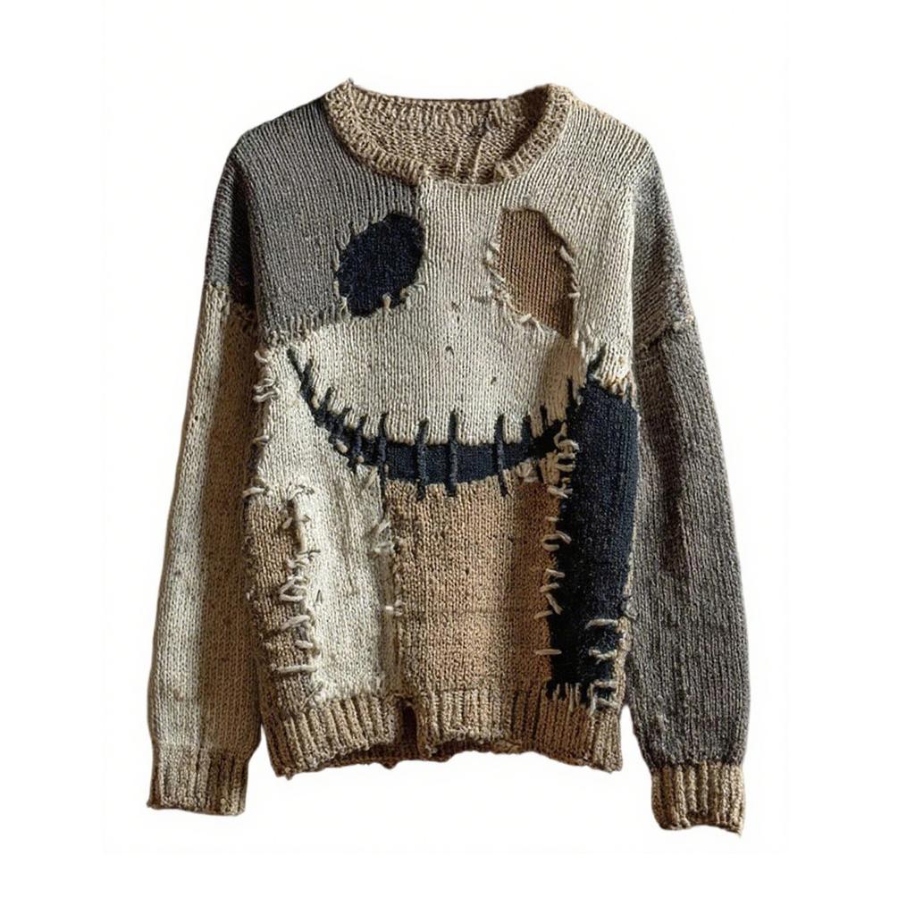 Herre Halloween 3D-trykket Langermet Topp Rund Hals Casual Sportspullover