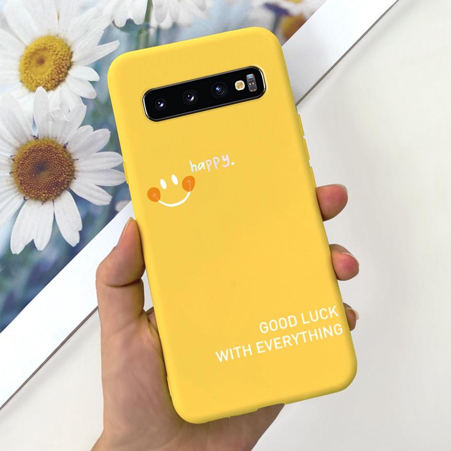 For Samsung S10 Plus SM-G975F Case Cute Dinosaur Duck Cartoon Soft Silicone Phone Cover For Samsung Galaxy S10 S10e G973F Bumper