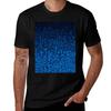 Reboot Iii Blue Computer Circuit Board Pattern Tshirt Basic Solid Color Short Sleeve Cotton Top Tshirt