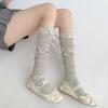 New Kawaii Bowknot Knee High Socks Thigh High Stockings Cute Long Socks Stockings Women Lolita Jk Japanese Style Thigh High Sock