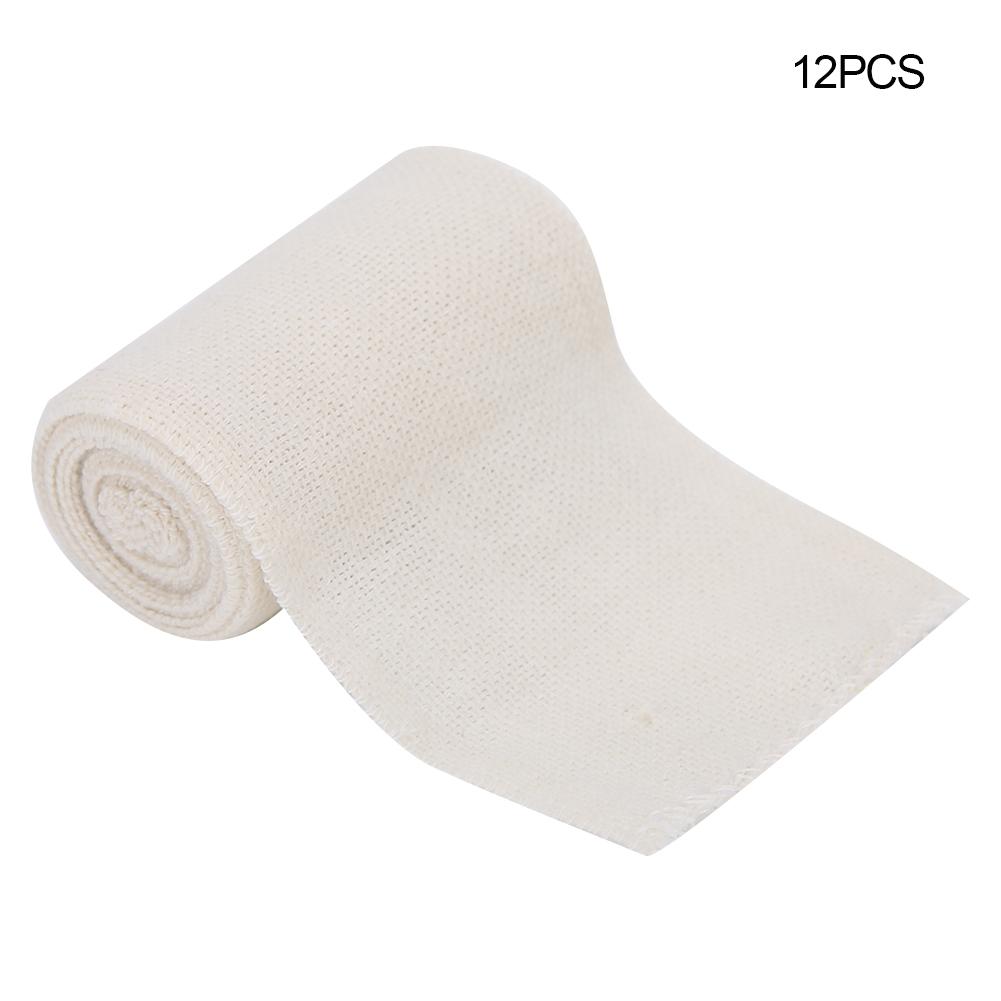 12 Рулонов 75 x 4500 мм Марлевый Эластичный Дышащий Спортивный Бинт для Кожи
