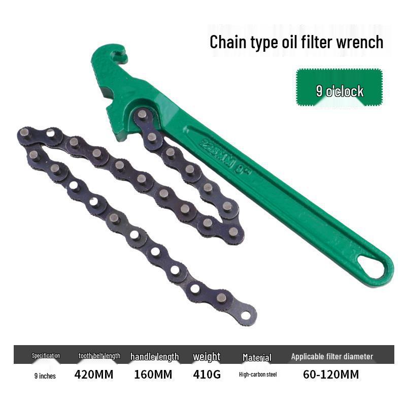 Universal Chain Belt Oil Filter Removal Tool