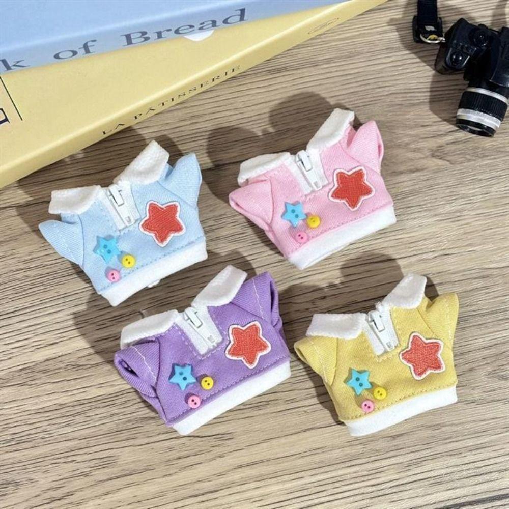 Hoodie 10cm Cotton Doll Clothes DIY Clothing Plush Toy Clothes Idol Doll Clothes  Toy Accessories