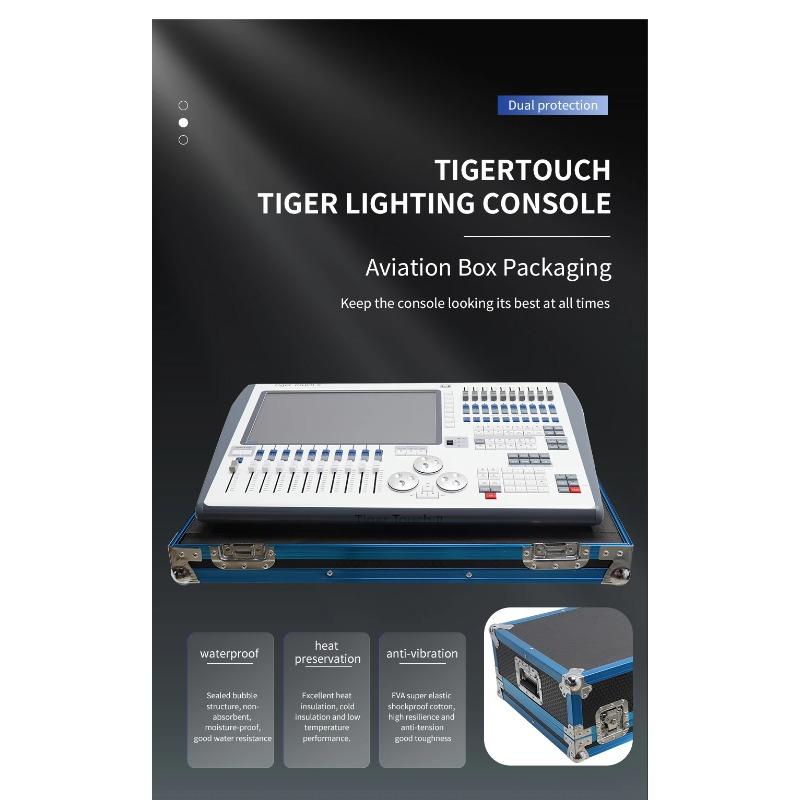 Titan Light Controller Tiger Touch II Avolite Dmx Lighting Controller Dmx512 Control Disco Show Club Stage Party with Flightcase
