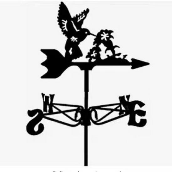 Wetterfahnen-Ornament aus Edelstahl für den Außenhof