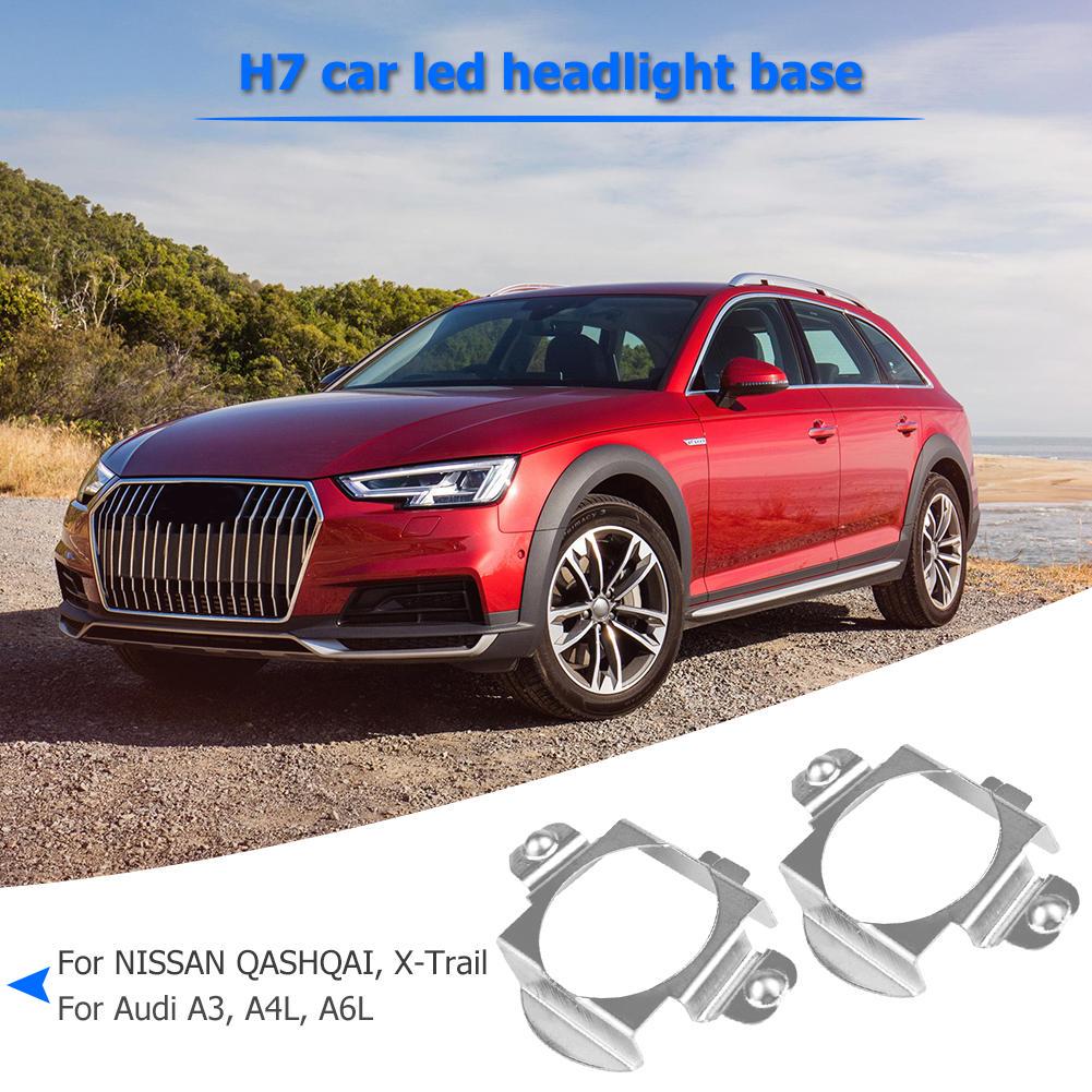 H7 Headlight Bulb Retainers Adapters 1 Pair LED Headlight Adapter Bulbs Holders for Nissan Qashqai Buick Regal LaCrosse Excelle Hideo VW Jetta Magotan Bora Mercedes Benz