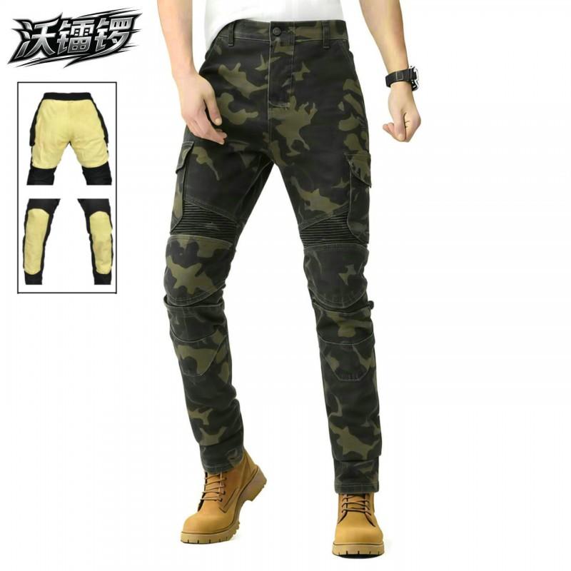 Mens Kevlar Motorcycle Riding Jeans Tactical