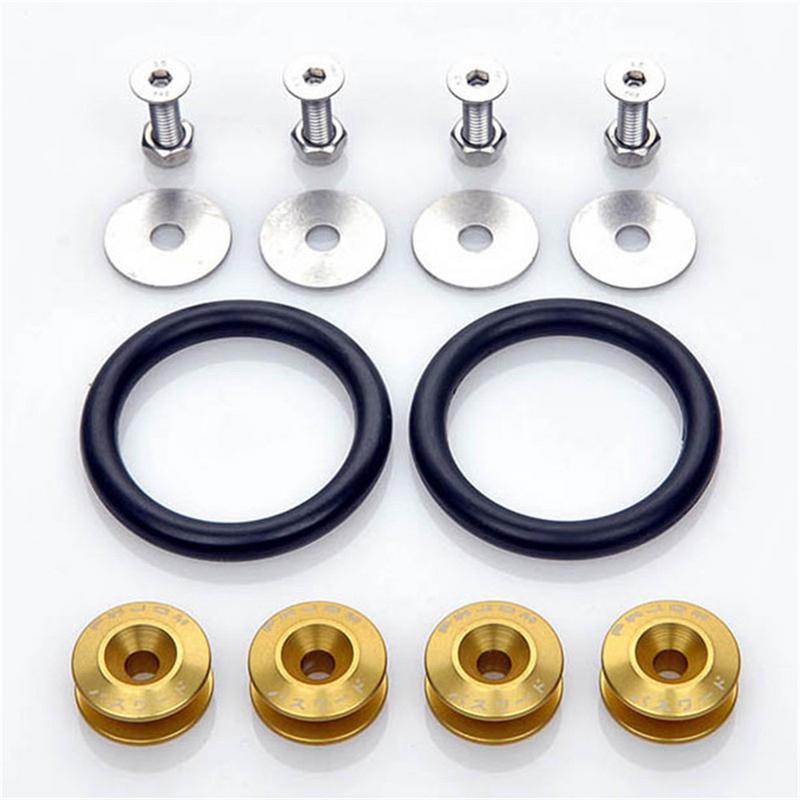 

Chrome Quick Release Fasteners For Front Bumpers Rear Bumpers Surrounds Reinforcement Ring JDM золотой