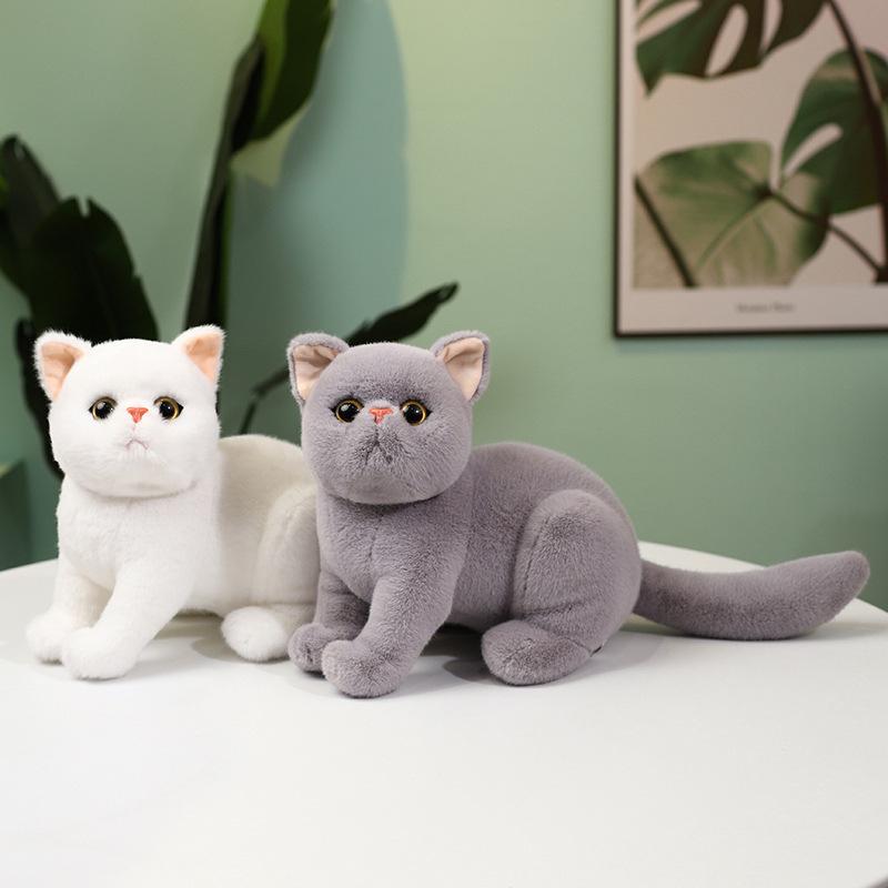 Cute Cute Simulation Kitten Doll Plush Toy Cat Doll Children Sleep Soothing Doll